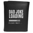 Dad Joke Loading Tri-fold Wallet Large Logo